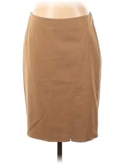 Pre-owned J. Mclaughlin Formal Skirt In Brown