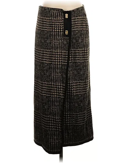 Pre-owned J. Mclaughlin Formal Skirt In Brown