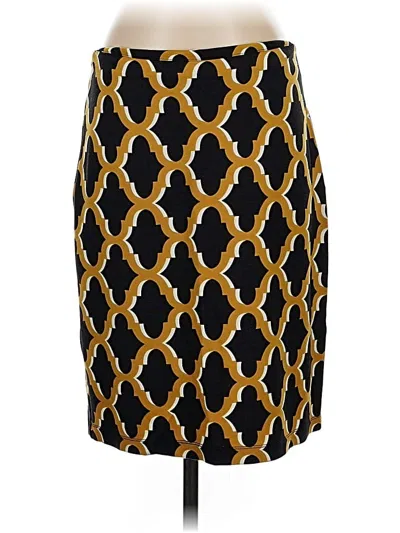 Pre-owned J. Mclaughlin Formal Skirt In Gold