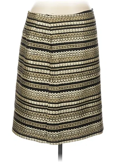 Pre-owned J. Mclaughlin Formal Skirt In Gold