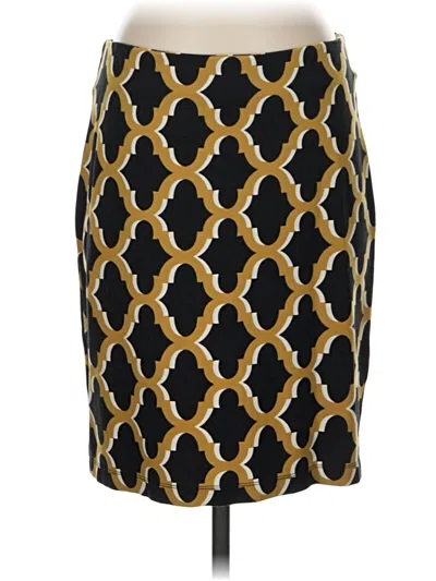 Pre-owned J. Mclaughlin Formal Skirt In Gold