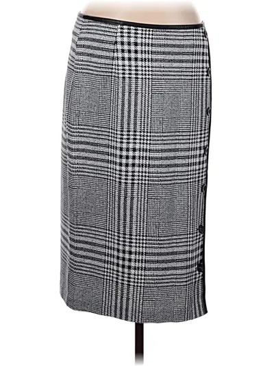 Pre-owned J. Mclaughlin Formal Skirt In Gray