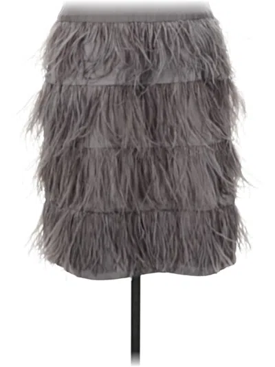 Pre-owned J. Mclaughlin Formal Skirt In Gray