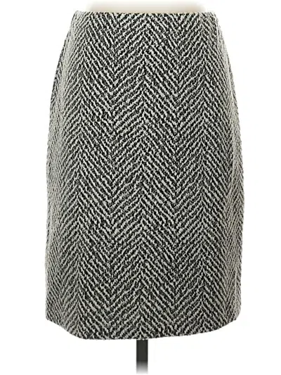 Pre-owned J. Mclaughlin Formal Skirt In Gray