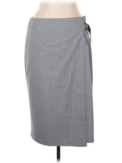 Pre-owned J. Mclaughlin Formal Skirt In Gray