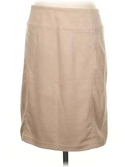 Pre-owned J. Mclaughlin Formal Skirt In Tan