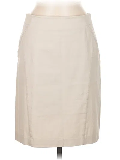 Pre-owned J. Mclaughlin Formal Skirt In White
