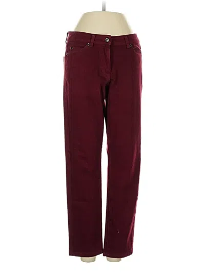 Pre-owned J. Mclaughlin Jeans In Burgundy