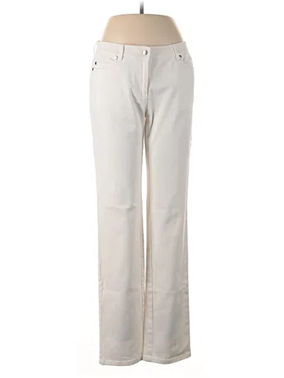 Pre-owned J. Mclaughlin Jeans In Ivory