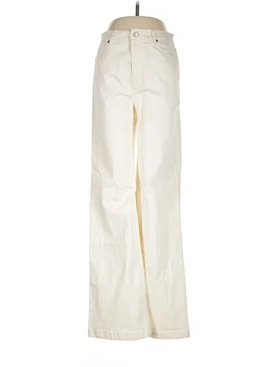 Pre-owned J. Mclaughlin Jeans In Ivory