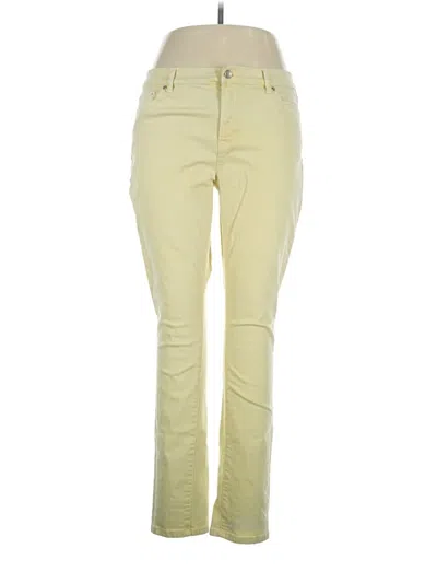 Pre-owned J. Mclaughlin Jeans In Yellow