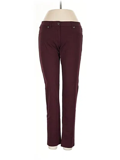 Pre-owned J. Mclaughlin Jeggings In Burgundy