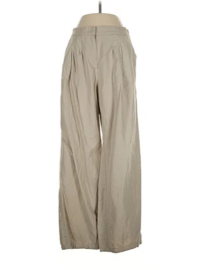 Pre-owned J. Mclaughlin Linen Pants In Brown