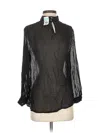 J. Mclaughlin Long Sleeve Blouse In Black