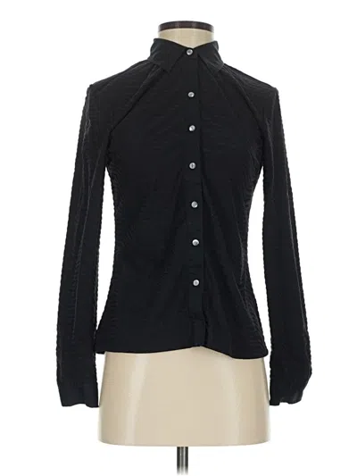 Pre-owned J. Mclaughlin Long Sleeve Blouse In Black