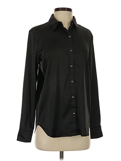 Pre-owned J. Mclaughlin Long Sleeve Blouse In Black