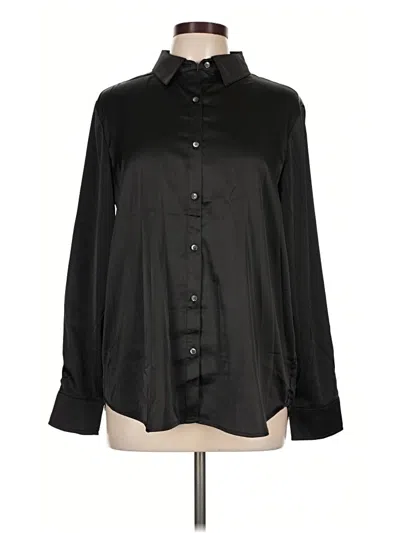Pre-owned J. Mclaughlin Long Sleeve Blouse In Black