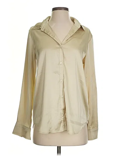 Pre-owned J. Mclaughlin Long Sleeve Blouse In Ivory