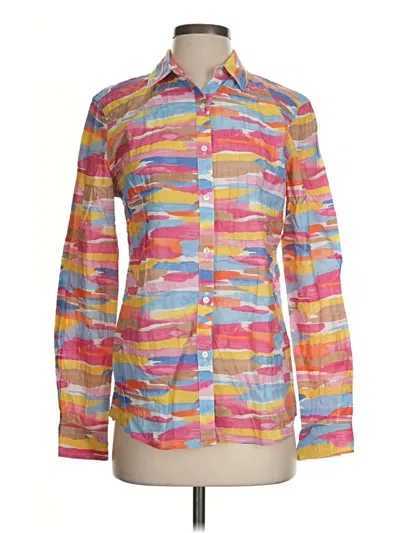 Pre-owned J. Mclaughlin Long Sleeve Blouse In Orange