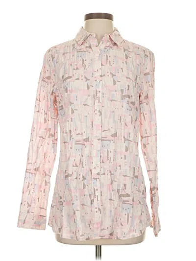 Pre-owned J. Mclaughlin Long Sleeve Blouse In Pink