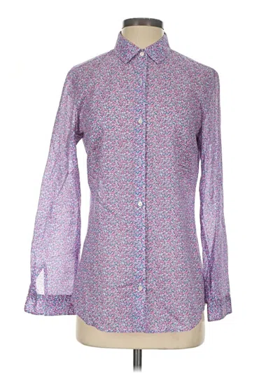 Pre-owned J. Mclaughlin Long Sleeve Blouse In Purple