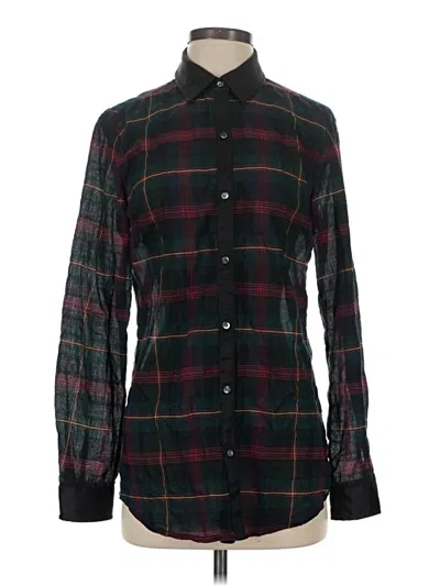 Pre-owned J. Mclaughlin Long Sleeve Button Down Shirt In Black