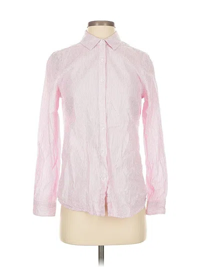 Pre-owned J. Mclaughlin Long Sleeve Button Down Shirt In Pink