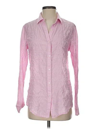 Pre-owned J. Mclaughlin Long Sleeve Button Down Shirt In Pink