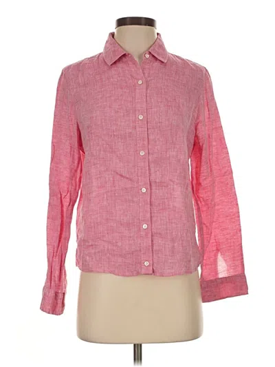 Pre-owned J. Mclaughlin Long Sleeve Button Down Shirt In Pink