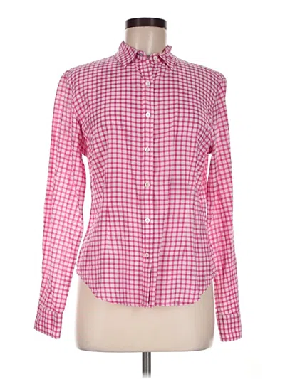Pre-owned J. Mclaughlin Long Sleeve Button Down Shirt In Pink