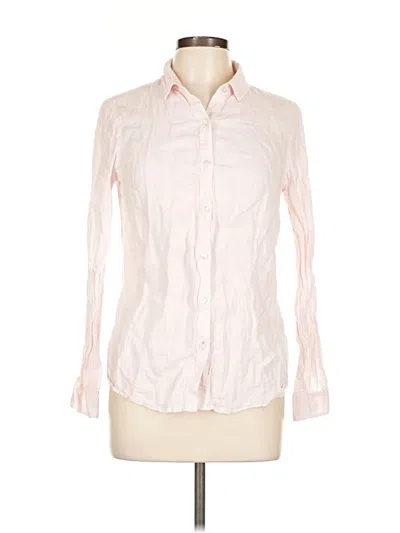 Pre-owned J. Mclaughlin Long Sleeve Button Down Shirt In White