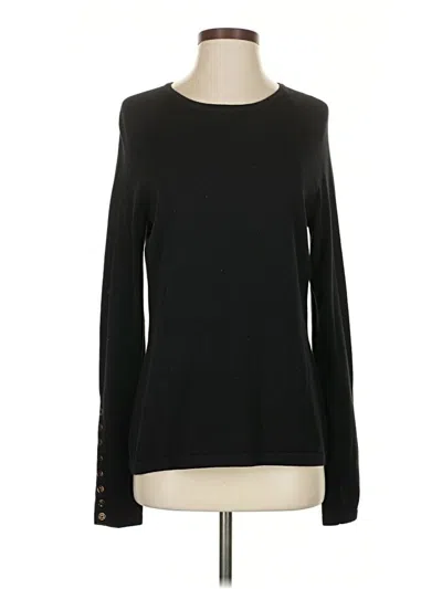 Pre-owned J. Mclaughlin Long Sleeve Top Black Boatneck Tops