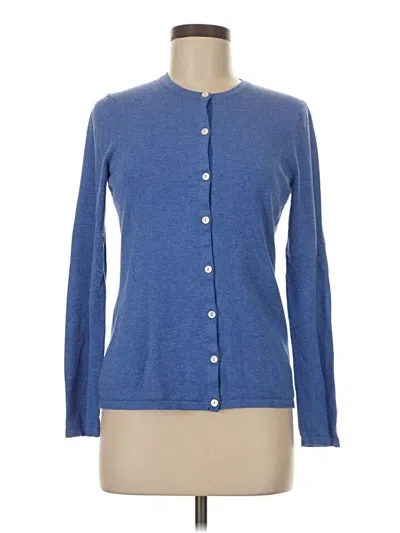 Pre-owned J. Mclaughlin Long Sleeve Top Blue Crew Neck Tops