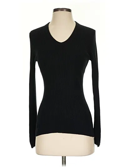 Pre-owned J. Mclaughlin Long Sleeve T-shirt In Black
