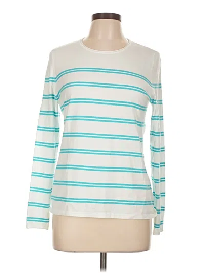 Pre-owned J. Mclaughlin Long Sleeve T-shirt In Blue