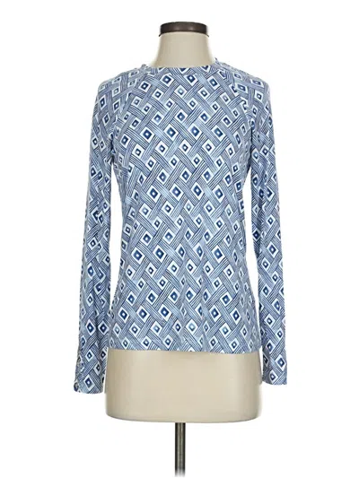 Pre-owned J. Mclaughlin Long Sleeve T-shirt In Blue