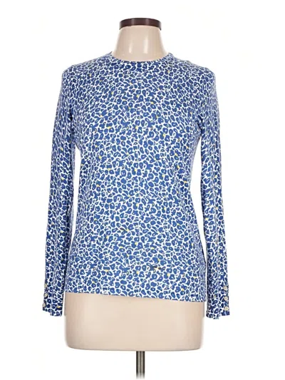 Pre-owned J. Mclaughlin Long Sleeve T-shirt In Blue