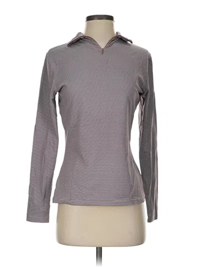 Pre-owned J. Mclaughlin Long Sleeve T-shirt In Gray