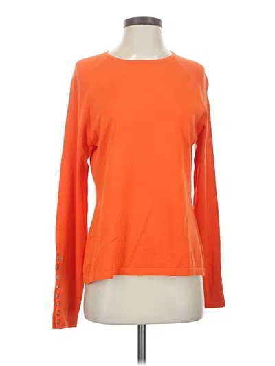 Pre-owned J. Mclaughlin Long Sleeve T-shirt In Orange