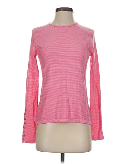 Pre-owned J. Mclaughlin Long Sleeve T-shirt In Pink