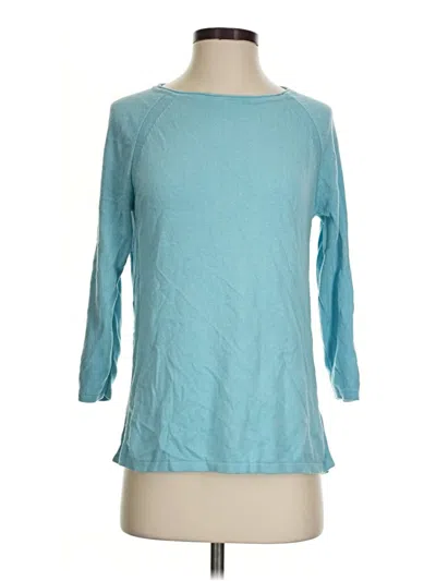 Pre-owned J. Mclaughlin Long Sleeve T-shirt In Teal