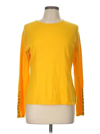 Pre-owned J. Mclaughlin Long Sleeve T-shirt In Yellow