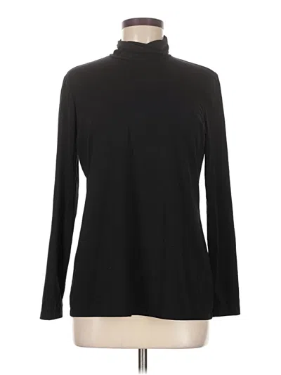 Pre-owned J. Mclaughlin Long Sleeve Turtleneck In Black