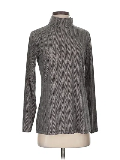 Pre-owned J. Mclaughlin Long Sleeve Turtleneck In Black