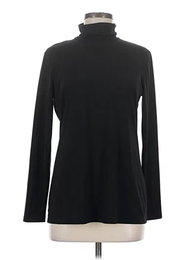 Pre-owned J. Mclaughlin Long Sleeve Turtleneck In Black