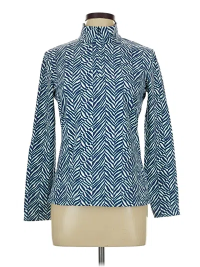 Pre-owned J. Mclaughlin Long Sleeve Turtleneck In Blue