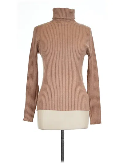 Pre-owned J. Mclaughlin Long Sleeve Turtleneck In Brown