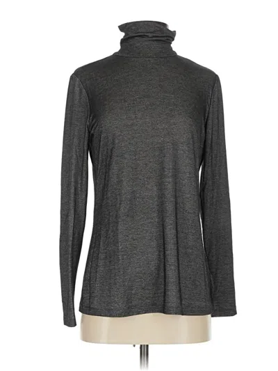 Pre-owned J. Mclaughlin Long Sleeve Turtleneck In Gray