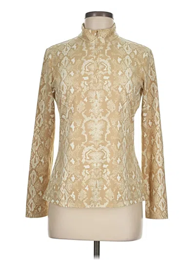 Pre-owned J. Mclaughlin Long Sleeve Turtleneck In Ivory