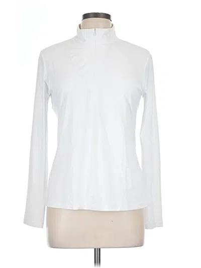 Pre-owned J. Mclaughlin Long Sleeve Turtleneck In White